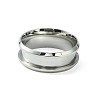 201 Stainless Steel Grooved Finger Ring Settings STAS-TAC0001-10B-P-2