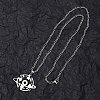 Non-Tarnish 201 Stainless Steel Pendant Necklaces for Man NJEW-Q336-02J-P-4