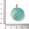 Natural Amazonite Faceted Pendants G-A287-02G-15-3