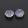 Two Tone Transparent Baking Painted Glass Beads GLAA-S190-021-B05-4