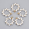 ABS Plastic Imitation Pearl Pendants KK-N235-014-2
