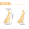 10Pcs 201 Stainless Steel Pendants STAS-UN0030-51-5