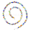 Handmade Millefiori Glass Bead Strands LAMP-LT0001-09A-6