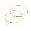 304 Stainless Steel Hoop Earrings Findings STAS-F227-54B-G-2