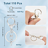Iron Keychain Clasps DIY-SC0027-06-2