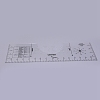 Transparent Acrylic Alignment T-Shirt Ruler TACR-WH0001-22-1