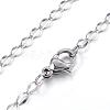 Tarnish Resistant 304 Stainless Steel Necklaces NJEW-E080-15P-2