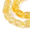 Transparent Crackle Glass Beads Strands GLAA-Q108-04A-11-3