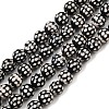 Tibetan Style dZi Beads Strands G-G328-A02-8mm-2