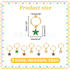Alloy Enamel Dreadlocks Beads HJEW-AB00146-2