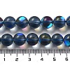 Synthetic Moonstone Beads Strands G-P528-J03-23-4