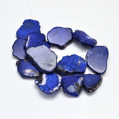 Dyed Natural Magnesite Bead Strands G-M156-12-1