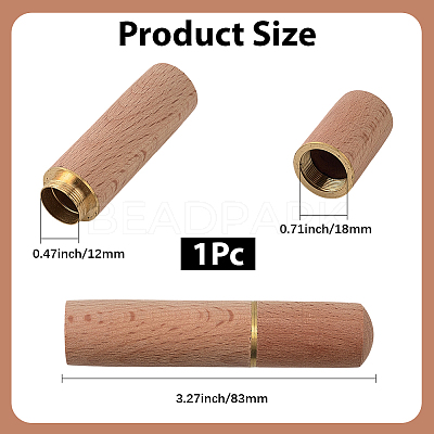 Sandalwood Leather Craft Sewing Needles Case Box TOOL-WH20013-07G-1