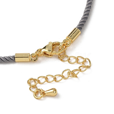 2MM Round Nylon Milan Cord Necklace Makings MAK-F038-C11-G-1