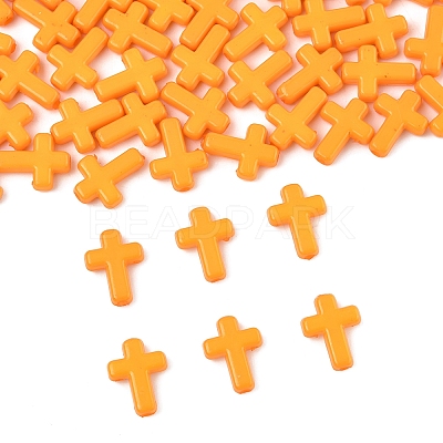 200Pcs Opaque Acrylic Beads SACR-FS0001-39A-1