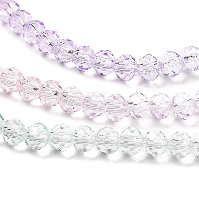Transparent Painted Glass Beads Strands DGLA-A034-T3mm-A23-1