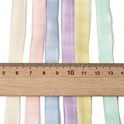 Polyester and Nylon Striped Ribbon Sets DIY-Z029-01S-1