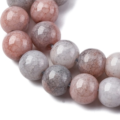 Ombre Effect Dyed Glass Beads Strands X-GLAA-T031-01O-14-1