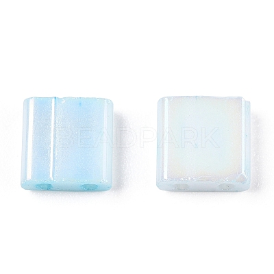 2-Hole Opaque Glass Seed Beads SEED-S023-28C-07-1