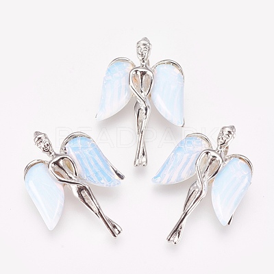 Natural & Synthetic Mixed Stone Pendants KK-G346-02-1