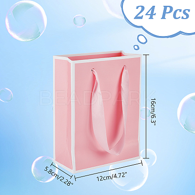 Folding Paper Gift Bags with Handle ABAG-WH0045-21B-1
