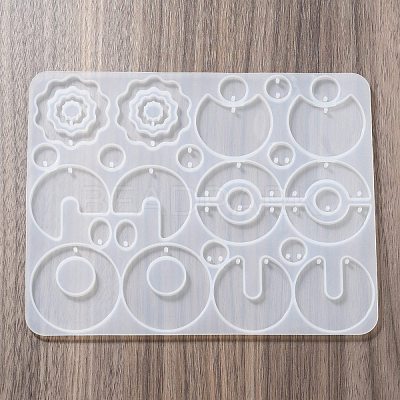 DIY Silicone Irregular Shape Pendant Molds DIY-M047-01D-1