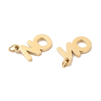 Ion Plating(IP) 304 Stainless Steel Charms STAS-Q215-26G-1