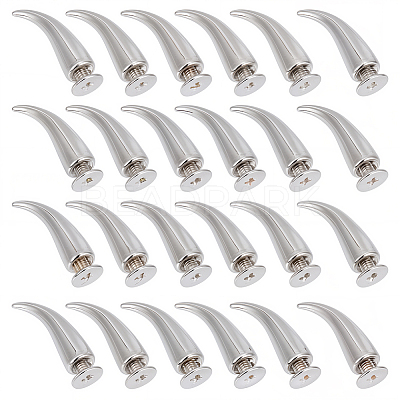 30Pcs Alloy Spikes Screwback Studs FIND-GF0009-56P-1