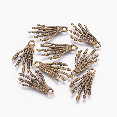 Tibetan Style Alloy Pendants LS-TIBEP-5291-AB-FF-1