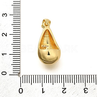 Rack Plating Brass Micro Pave Cubic Zirconia Pendants KK-L226-102G-E-1