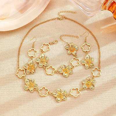 Zinc Alloy Bracelets & Earrings & Necklaces WG5D022-02-1