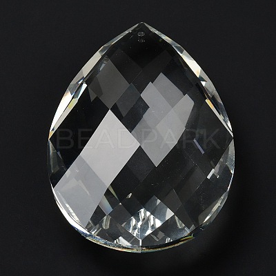 Transparent Glass Pendants GLAA-R223-03G-1