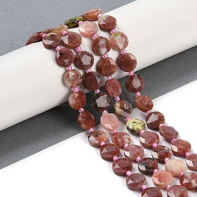 Natural Plum Blossom Jasper Beads Strands G-C116-A16-01-1