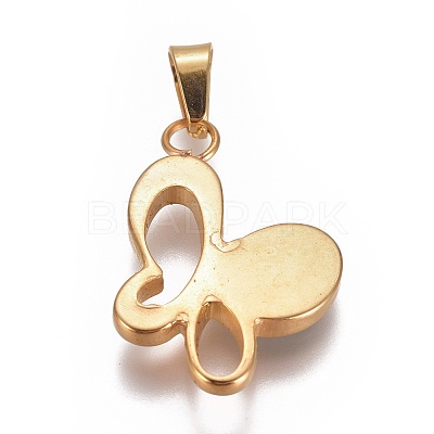 304 Stainless Steel Pendants STAS-F223-35G-1