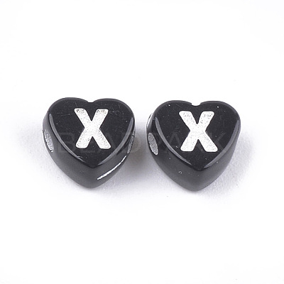 Craft Style Acrylic Beads X-MACR-T023-25B-1