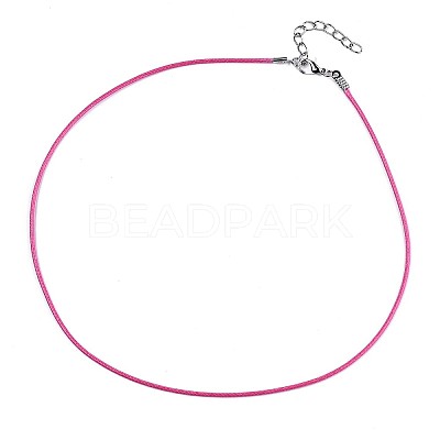 Waxed Cotton Cord Necklace Making LS-MAK-S034-010-1