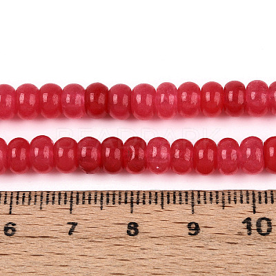 Dyed Natural White Jade Beads Strands X-G-T139-59A-05-1