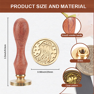 Wax Seal Stamp Set AJEW-WH0208-1162-1