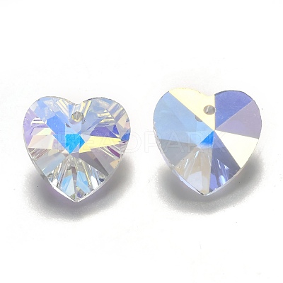 Romantic Valentines Ideas Glass Charms X-G030V10mm-42-1