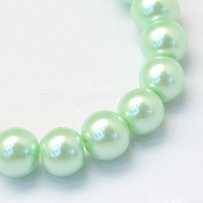 Baking Paint Glass Pearl Bead Strands X-HY-Q003-3mm-04-1
