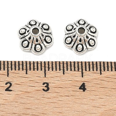 Tibetan Style Bell Filigree Bead Caps TIBE-A23845-AS-FF-1