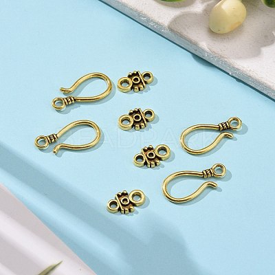 Tibetan Style Hook and Eye Clasps X-GLF1278Y-1