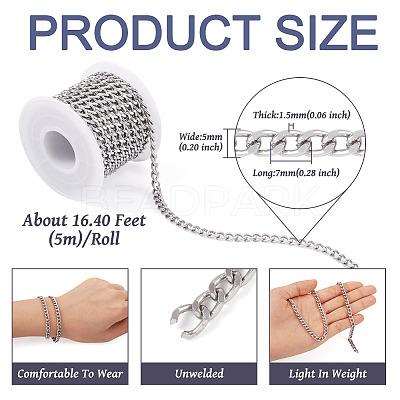 Aluminium Curb Chains CHA-TAC0005-01S-1
