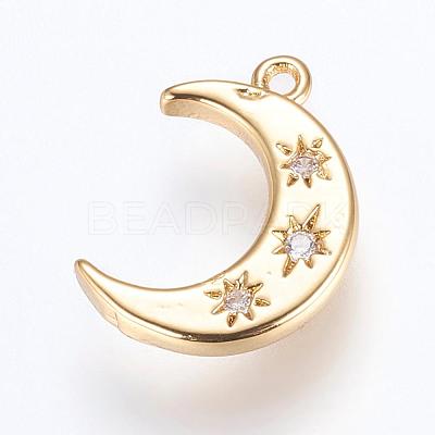 Brass Charms ZIRC-G116-06G-1