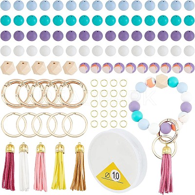 DIY Charm Keychain Wristlet Making Kit DIY-CA0004-51-1
