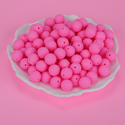 Round Silicone Focal Beads SI-JX0046A-89-1