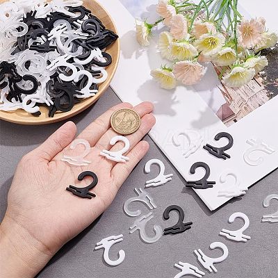 300Pcs 3 Colors Plastic Sock Hooks FIND-NB0002-89-1