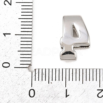 Number 4 Brass Beads KK-B167-B167-26P-04-1