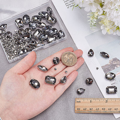 156Pcs 7 Styles Sew on Rhinestone DIY-SP0007-30A-1