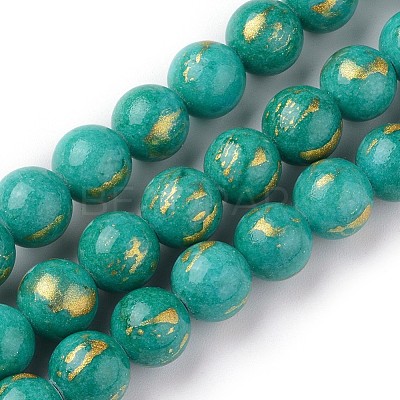 Natural Mashan Jade Beads Strands G-F670-A01-10mm-1